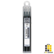 PILOT Button Magic Eraser Refill 0.5 3pcs Black [Nine Times Nine Stationery] Baile 0.5 Pen