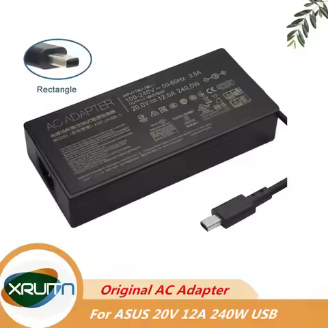 Original Laptop Charger 20V 12A 240W AC Adapter Power For Asus ROG Zephyrus G16 GU605 GU605MI GU605M