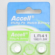 ถ่านกระดุม Accell รุ่น LR41 LR44 LR1130 1.5 V (แบ่งขายเป็นชิ้น 1ชิ้น/2ก้อน)