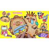Capybara Ngao Squishy & Capybara Bookbag Squishy Book