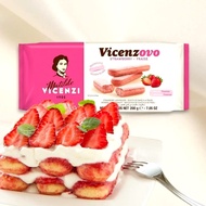 Biscuit lady finger vicnzi vicenzovo strawberry 200gr Biscuit tiramisu Strawberry 200gr