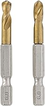 Takagi Earth Man Short Ironwork Drill, 0.2 inch (6.0 mm), 2-piece Set, 0.25 inches (6.35 mm), Hex Sh