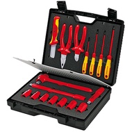 Toolkit Listrik 98 99 11 Knipex Compact Tool Case 17 Parts