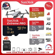 Sandisk Extreme Pro 4K Up to 200MB/s MicroSD Card With Adapter MEMORY CARD (128GB/256GB/512GB/1TB) S