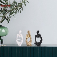 [tishita] Thinker Sculpture Characters Figurine Shelf Statues Collectible Ornaments