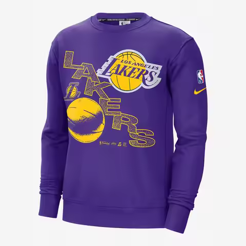 Nike genuine Lakers Courtside NBA Men's Sports Hoodie DH9439-504