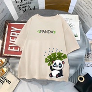 KATUN Cotton T-Shirt Wanita KS1016 Size XS SML XL 2XL 3XL 4XL 5XL-Panda Baju T Shirt Perempuan Tshir