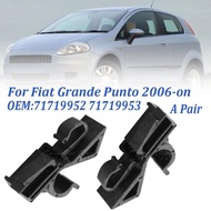 71719952 71719953 For Fiat Grande Punto Rear Parcel Shelf Clips Plastic Clamp Black Cramp 1 Pair Int
