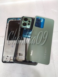 Casing Fullset redmi note 12 4G bazel tulang tengah backdoor tutup mesin redmi note 12 4G