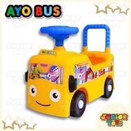 Mobil Mobilan Anak Bisa Dinaiki Bus Telolet Tayo Bunyi Musik Nyala Lampu Ride On Toys