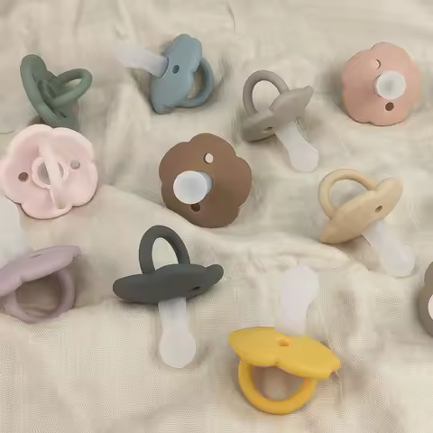 Baby pacifier super soft anti-flatulence, 0-3 to 6 months old imitation breast milk newborn baby sle