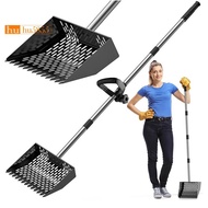 Adjustable Handle Chicken Poop Scooper 10 Inches Sand Sifting Shovel Coop Shovel Stainless Steel 35 