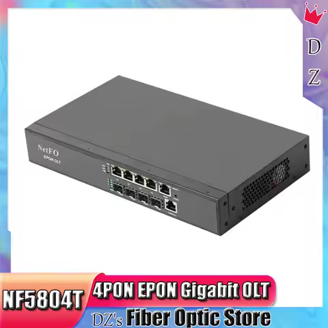 2024 NEW Optical Fiber MINI 4pon EPON OLT 4port DC12V WEB SNMP CLI 256 Users Compatible HUWEI ZTE FT