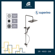 SR 4933 GM SUPERINO SHOWER SET GUN METAL