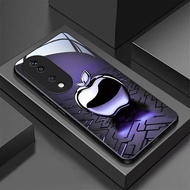 Tempered glass phone case suitable for Honor X7b 4G Ultra-thin hard cover with business style patter