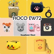 READY STOCK!For HOCO EW72 Case Casing Soft Silicone Earphone Case Cartoon Cute Styling