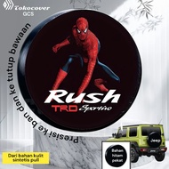 Rush car tire bun COVER, Toyota Rush car accessories, jet black material