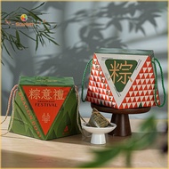 (MOQ:5pcs) Dragon Boat Festival Diamond-shape Corrugated Gift Box For Present / High-end Handmade Ri