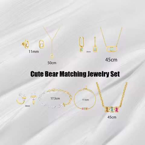 Dainty Matching Jewelry Collection, Delicate Look, Ideal Accessories for Shopping and Daily Gatherin