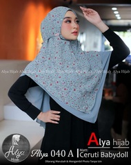 KHIMAR ALYA 040 BAHAN CERUTY BABYDOLL MOTIF 2 LAYER BY ALYAHIJAB
