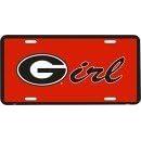 Georgia Girl License Plate (Georgia Bulldogs Logo)