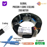 GLOBAL PRECON 1 CORE 3 SELING 200M SC UPC - SC UPC | CABLE READY TO USEFiber Optik 200 METERS LENGTH