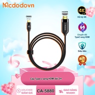 Mcdodo CA-5880 Type-C to HDMI Cable – 2m long – Support – Connect Laptop, Phone to TV