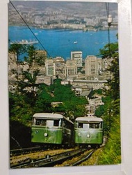 明信片 1960年代 香港 山頂纜車