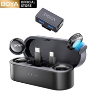 BOYA BOYALINK 3 Wireless Lavalier Microphone for iPhone/Android/Camera/PC/Tablets,AI Noise Cancellat