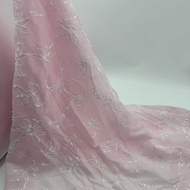 W Crinkle Fabric Embroidery Embroidery Fabric Women's Dress Fashion Fabric DIY Handmade Fabric
