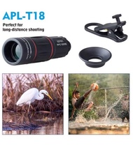 LY APEXEL Universal 18X25 Monocular Zoom HD Optical Cell Phone Lens Observing Survey 18X Telephoto