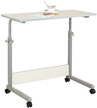 Mobile Laptop Desk, Adjustable Side Table Computer Stand, With Lockable Wheels, For Bed/Sofa (Color : A, Size : 60x40cm) Fashionable