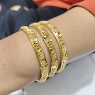 Gelang Keroncong / Gelang emas / Gelang Bambu / Gelang Dubai / isi 3 / Gelang Emas