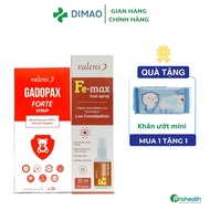 Combo Gadopax Forte+ Fe- max bổ sung sắt và tăng đề kháng cho bé