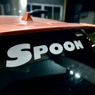 Spoon Car Sticker Windshield Truck SUV Motorcycle Cutout Sticker Decals