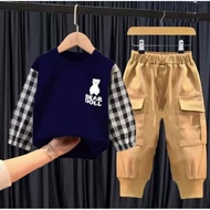 Latest Boys' Suits 2023 Boys Ages 7 8 Years 2 3 1 5 6 4 Long Boys' Football Play T-Shirts 2In1 Trend