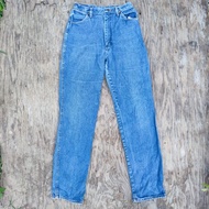 復古 80 年代 Wrangler 藍色牛仔褲 直筒褲 美國製造 26 x 32.5