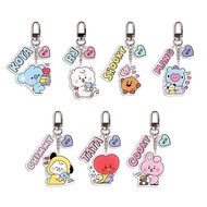 Hot Sale BTS BTS Keychain Pendant New Style BT21 RJ TATA Same Style Cute Cartoon Pendant Merchandise High Quality