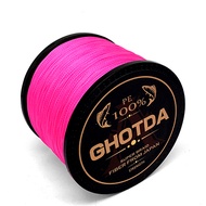 GHOTDA 8เส้น1000เมตร500เมตร300เมตร PE เอ็นตกปลาถักทอพีเชชน้ำเค็มเหนียวแน่นทนทานมากที่เหนือกว่า