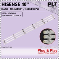 HISENSE 40" 40B5200PT / 40B6000PW LED TV BACKLIGHT / LED TV LAMPU (READY STOCK) 40B5200 40B5200P 40B
