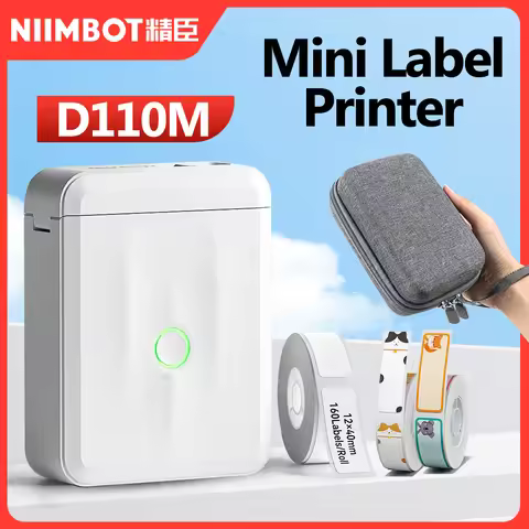 D110M Niimbot Label Thermal Sticker Printer Wireless Bluetooth Portable Mini Machine Barcode Code UV