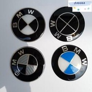 台灣現貨M~A 45mm方向盤標貼 適用於BMW藍白logo M ALPINA方向盤中心標誌貼 仿碳纖維 滴膠款