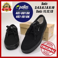 Pallas Black School Shoes | Kasut Sekolah Hitam Pallas Jazz Original 407-001
