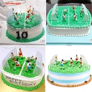 SPIRAKOGEO Set of 9 Soccer Toppers Home Cake Decorations 9 Soccer Players for Birthday Cake