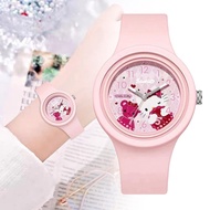 Ladies Watch Color Flower Watch Female Middle School Color Cute Jelly Watch Girl Fashion M6j5