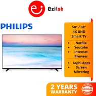 Philips 4K TV UHD LED Smart TV Netflix Youtube Google Play Store (50") (58") PUT6604 series