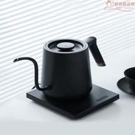 mj43魚溫控壺 家用細口手衝咖啡壺不鏽鋼電熱水壺泡茶溫