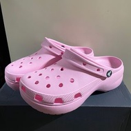全新 Crocs厚底雲朵洞洞鞋 粉色 尺寸W8(24cm)