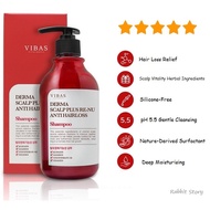 100% Authentic VIBAS Derma Scalp Plus re-nu Anti-Hair Loss Shampoo 500ml