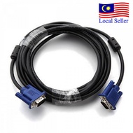 1.5M / 3M / 5M / 10M / 15M/20M VGA/RGB Cable UL2919 3+4 Core*2 M to M 15 Pin Quality Cable For PC La
